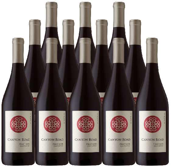 Canyon Road Winery Pinot Noir California 750 ML (12 Bottles)