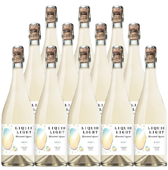 Liquid Light Sparkling Wine Brut Washington 750 ML (12 Bottles)