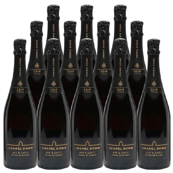 Chapel Down Kit's Coty Blanc de Blancs 2019 750 ML (12 Bottles)