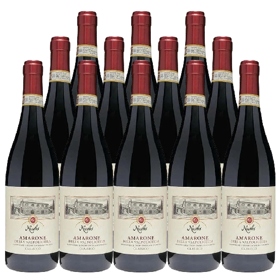 Nicolis Amarone Della Valpolicella Classico 2019 750 ML (12 Bottles)