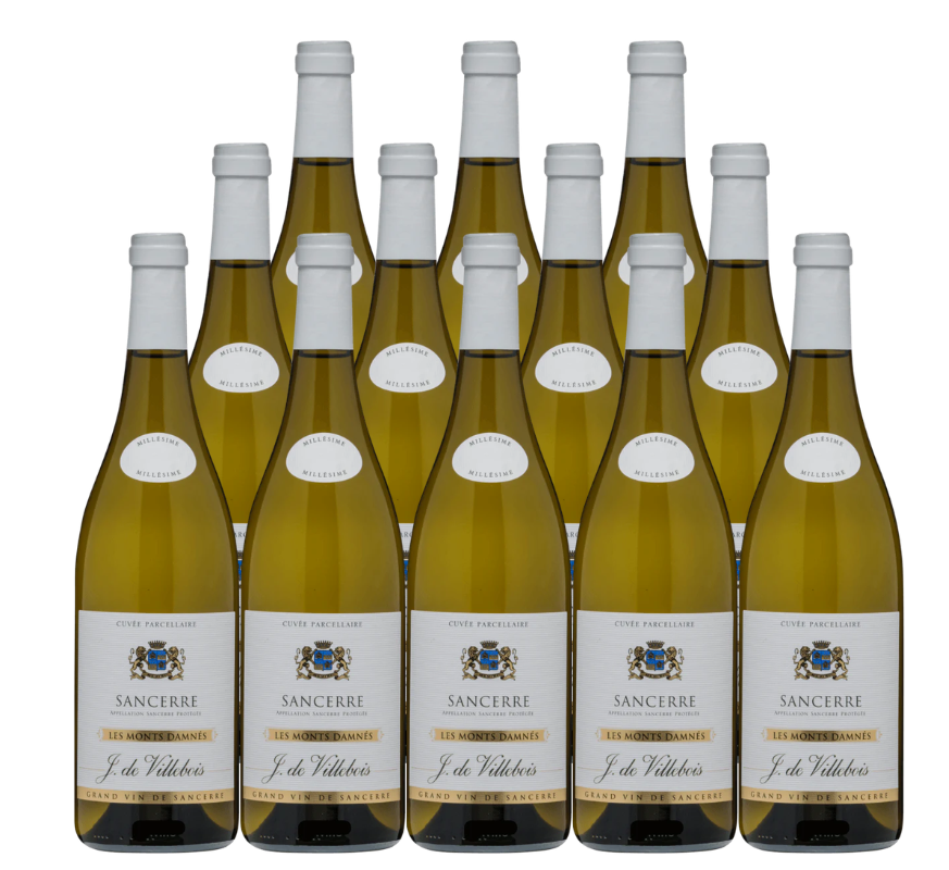 J de Villebois Sancerre Blanc Les Monts Damnes 750 ML (12 Bottles)