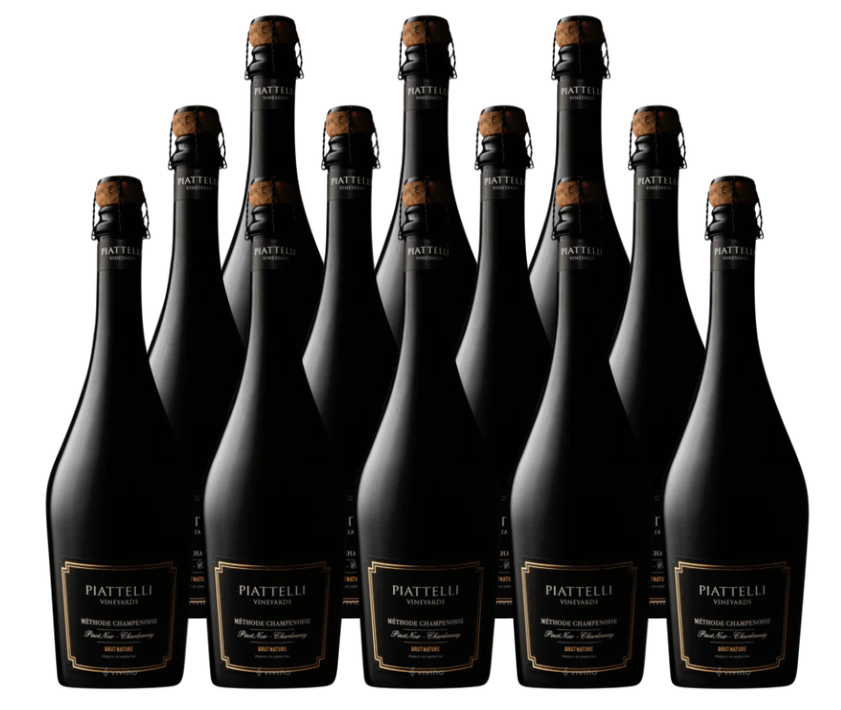 Piattelli Brut Nature Sparkling 750 ML (12 Bottles)