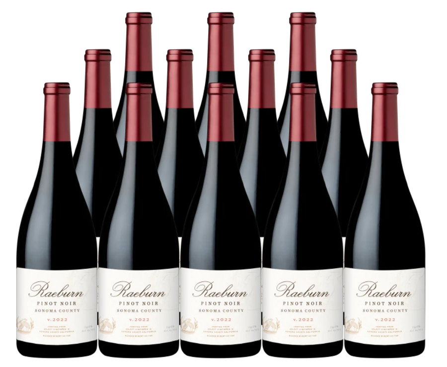 Raeburn Pinot Noir Sonoma County 750 ML (12 Bottle)