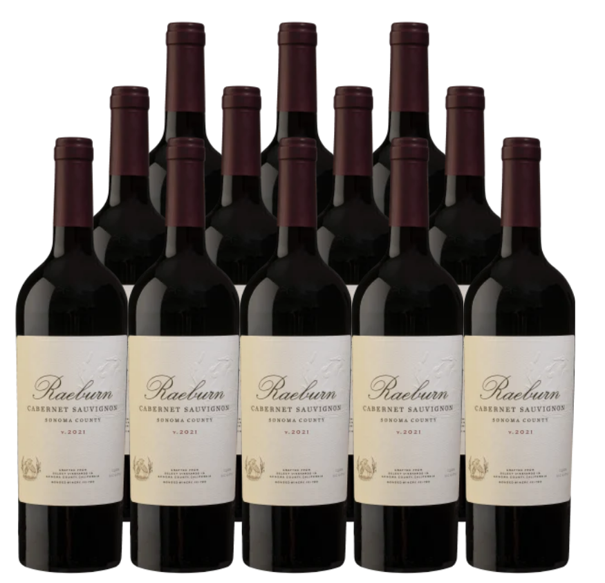 Raeburn Cabernet Sauvignon Sonoma County 750 ML (12 Bottles)