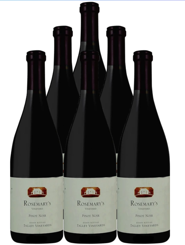 Talley Vineyards Rosemary's Vineyard Pinot Noir 2022 750 ML (6 Bottles)