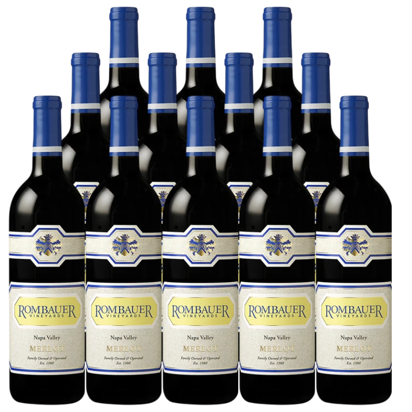 Rombauer Vineyards Merlot Napa Valley 750 ML (12 Bottles)
