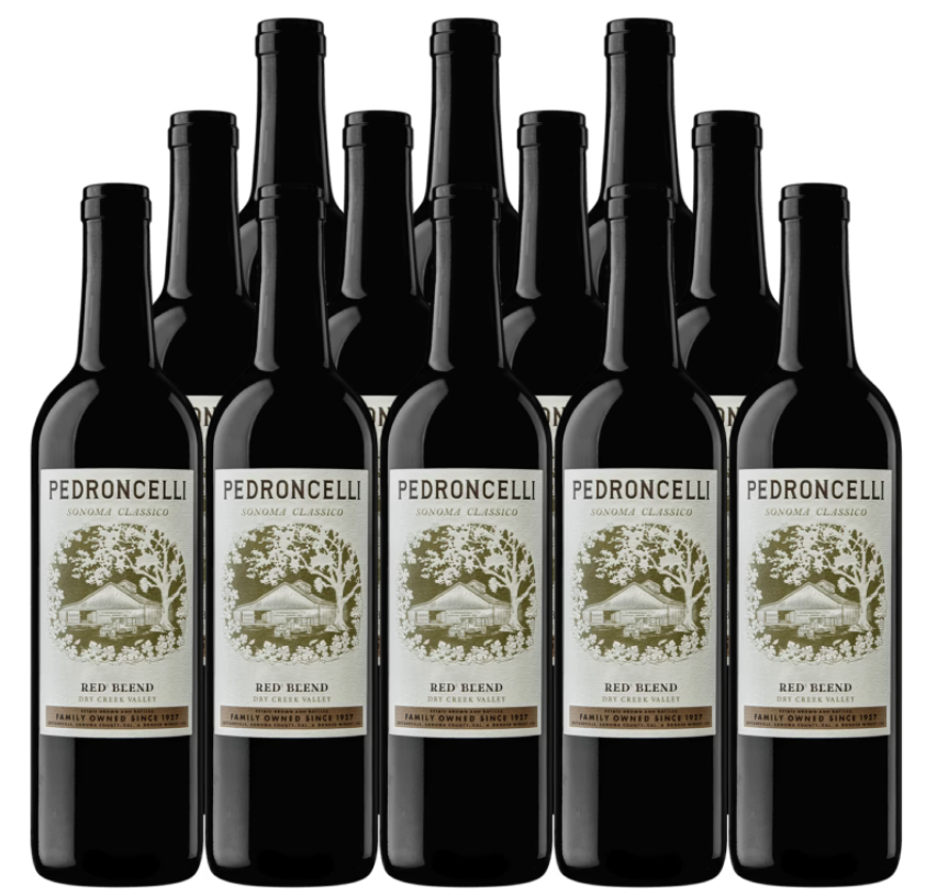 Pedroncelli Sonoma Classico Red Blend 2023 750 ML (12 Bottles)