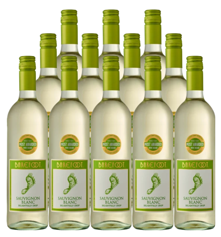 Barefoot Cellars Sauvignon Blanc California 750 ML (12 Bottles)