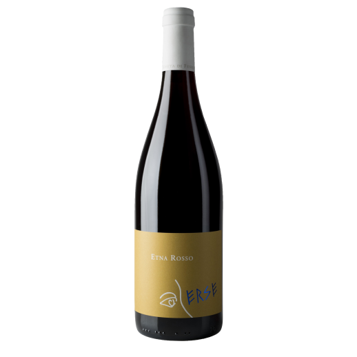 Tenuta di Fessina Erse Etna Rosso 2020 Sicilian red wine bottle with gold label and white cap