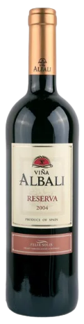 Vina Albali Grand Reserva 2011 red wine bottle with label.