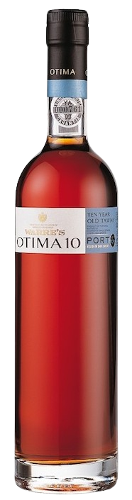 Bottle of Warre's 10 Year Old Otima Tawny Porto 500 ML with elegant packaging