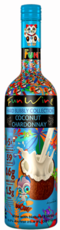 Fun Wine Co Hard Bubbly Collection Coconut Chardonnay 750 ML bottle with vibrant tropical design.