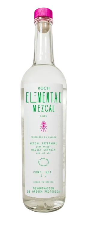 Koch Mezcal Artesanal Espadin Elemental 1 L bottle