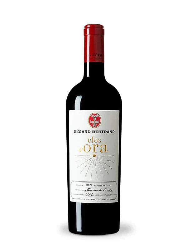 Bottle of Gerard Bertrand Minervois La Liviniere Clos D'ora 2015 wine from Languedoc region