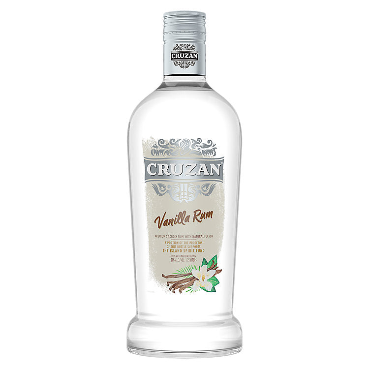 cruzan vanilla flavored rum 42 1.75 L