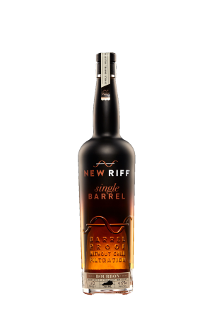 New Riff Single Barrel Kentucky Straight Bourbon Whiskey 110 Proof 750 ML bottle showcasing bold and distinctive bourbon from Kentucky