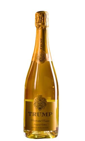 Trump Sparkling Wine Presidential Reserve Inaugural Edition Monticello 2018 750 ML vintage bottle with citrus and toasted brioche notes