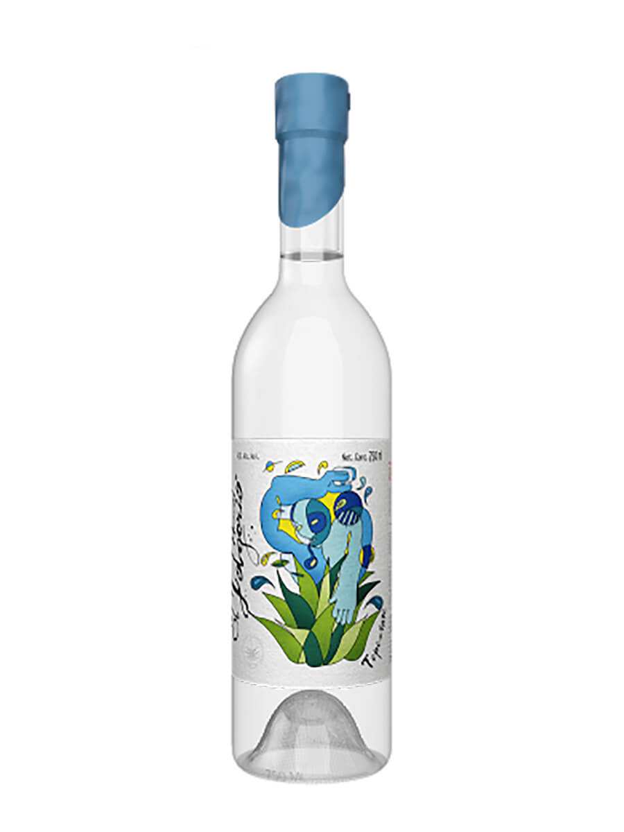 Bottle of El Jolgorio Tepeztate Mezcal 750 ML with smoky and herbal notes from Oaxaca agave