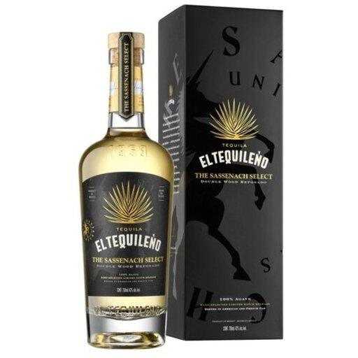 El Tequileno Tequila The Sassenach Select Double Wood Reposado 84 750 ML premium aged tequila bottle