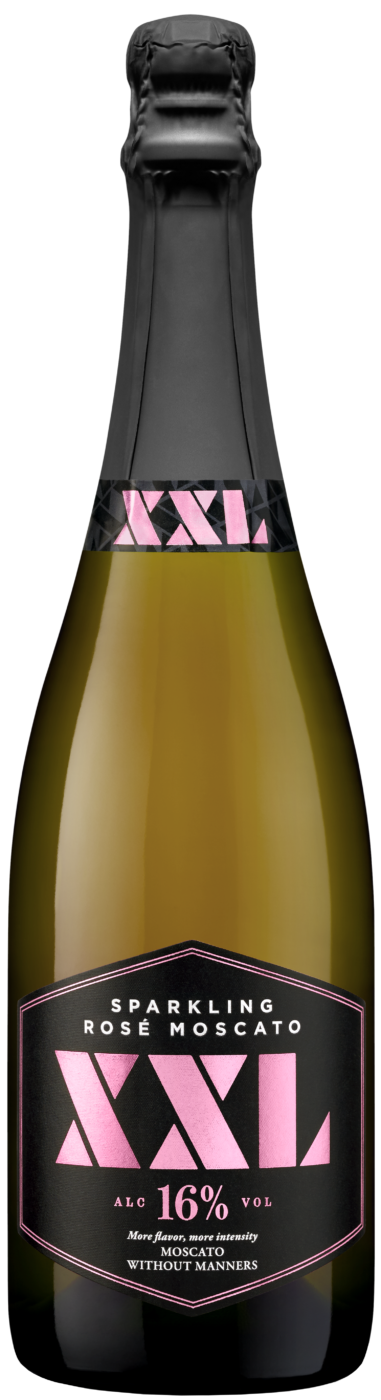 XXL Without Manners Sparkling Moscato Rose 750 ML bottle pink sparkling wine