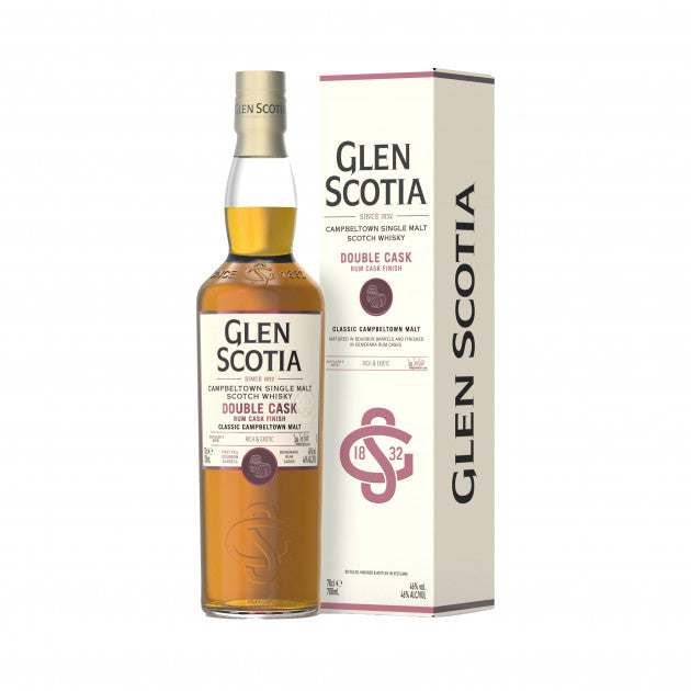 Glen Scotia Single Malt Scotch Double Cask Rum Cask Finish 92 whisky bottle 750ml