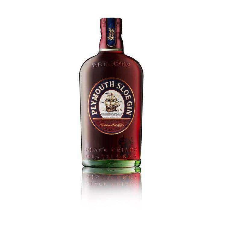 Plymouth Sloe Gin 750 ML bottle with balanced sweet and bitter fruit flavors.