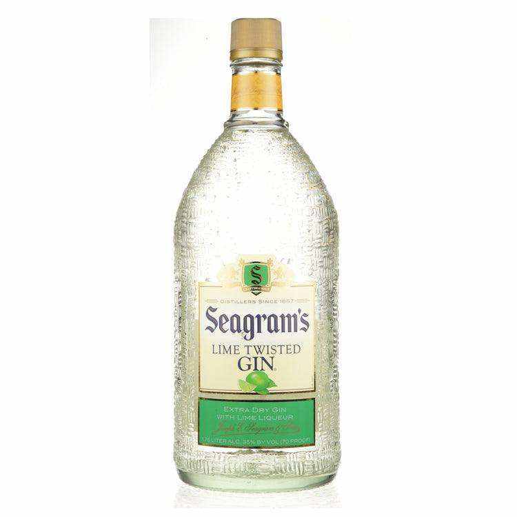 Seagram's Lime Flavored Gin Twisted 1.75 L bottle.