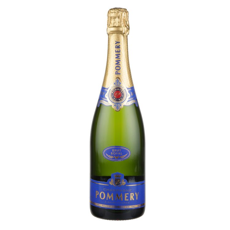 Pommery Champagne Brut Royal 750ML with elegant gift box and fresh citrus notes
