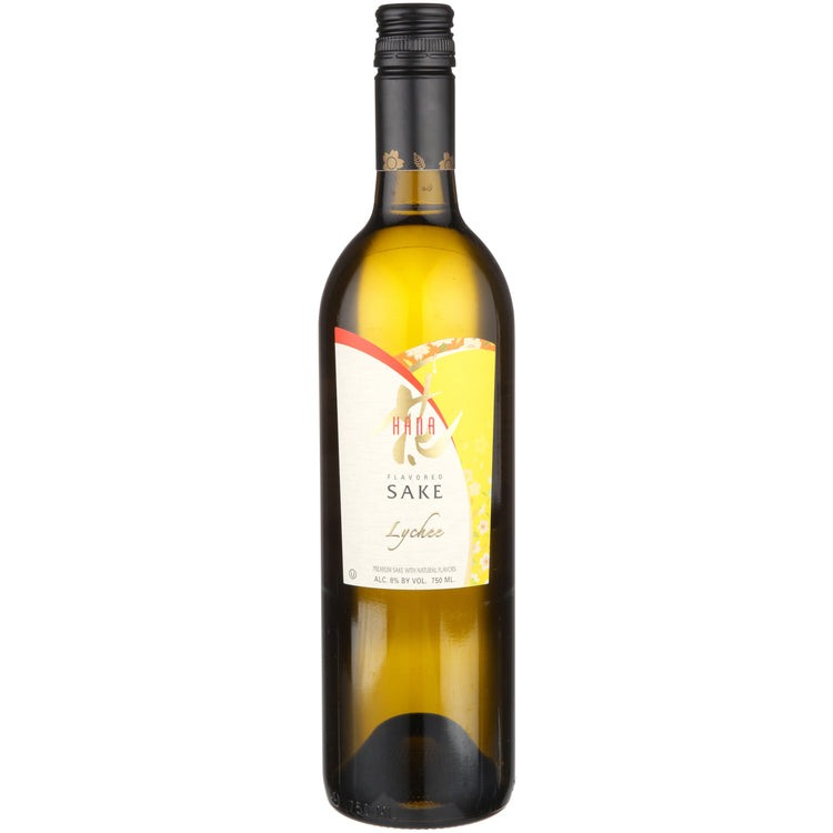 Hana Lychee Flavored Sake 750 ML premium Japanese lychee sake bottle