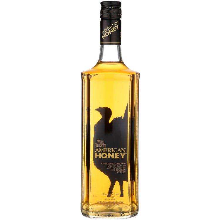 Wild Turkey Honey Whiskey Liqueur American Honey bottle, 1L size.