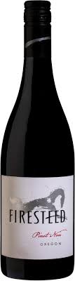 Firesteed Pinot Noir 750 ML Oregon red wine bottle with elegant red berry flavors and smooth finish