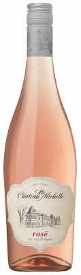 Chateau Ste. Michelle Rose 2024 bottle from Columbia Valley with pink hue and fresh fruit notes