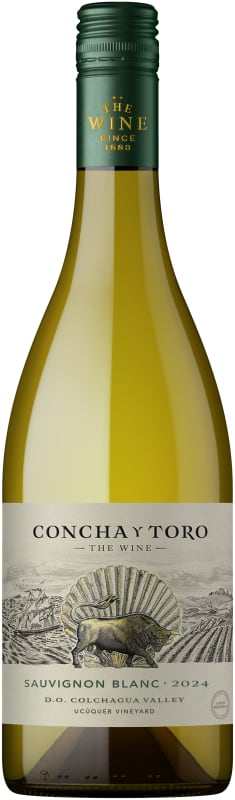 Bottle of Concha y Toro The Wine Sauvignon Blanc 750 ML white wine with citrus aromas and crisp acidity