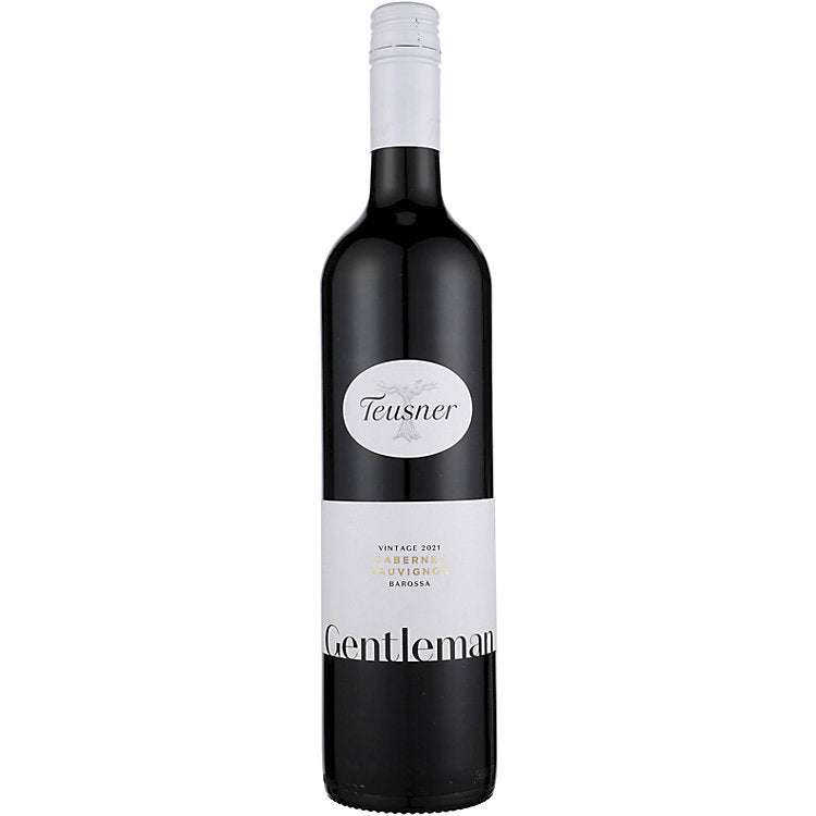 Teusner Cabernet Sauvignon Gentleman Barossa 2021 bottle showcasing rich red wine with elegant Barossa Valley character
