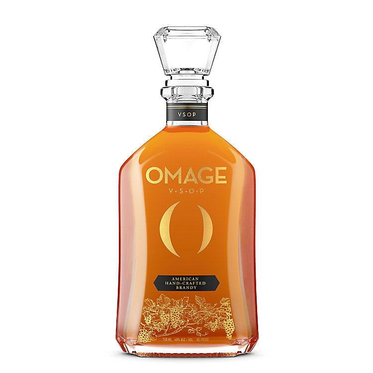 Omage Brandy Vsop 80 750 ML bottle showcasing smooth, aged brandy with oak and vanilla notes