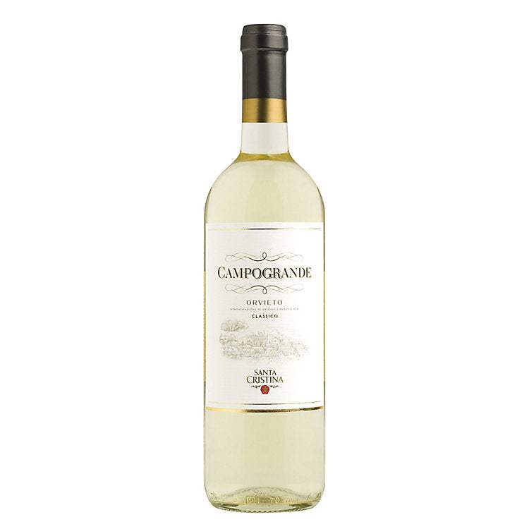 Bottle of Santa Cristina Orvieto Classico Campogrande 750 ML white wine with citrus and floral notes