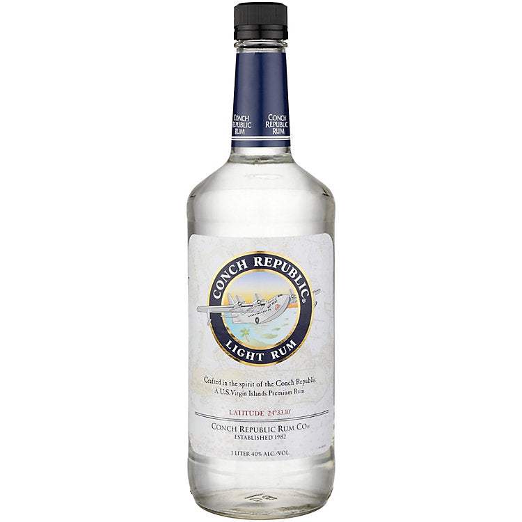 Conch Republic Light Rum Islamorada 1L bottle with tropical-inspired light rum from Florida Keys