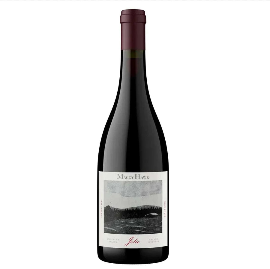 Maggy Hawk Pinot Noir Jolie Anderson Valley 2021 wine bottle showcasing elegant California Pinot Noir with red fruit and floral notes
