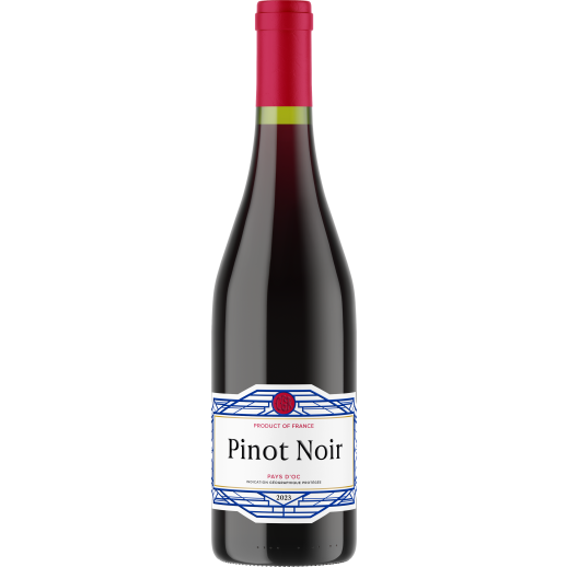 Chevalier Du Grand Robert Pinot Noir 750 ML bottle showcasing smooth red wine with fresh fruit notes and elegant French craftsmanship
