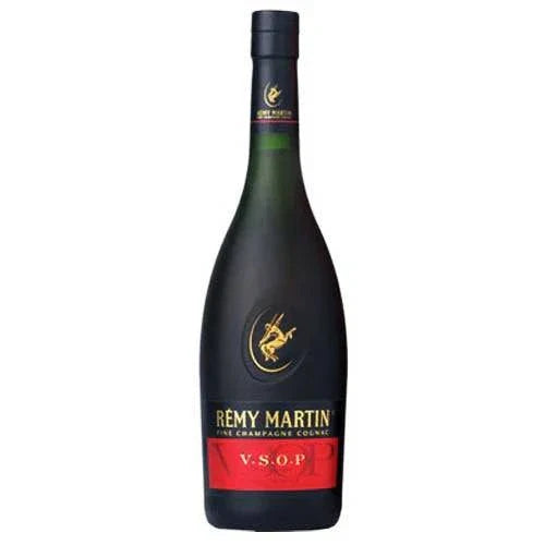 Bottle of Remy Martin VSOP Cognac 750 ML showcasing rich, smooth French cognac with fruity and vanilla notes