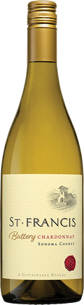 St Francis Buttery Chardonnay Sonoma County White Wine 2023 750 ML