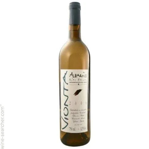 Vionta Albarino Rias Baixas 2024 750 ML white wine bottle on a plain background