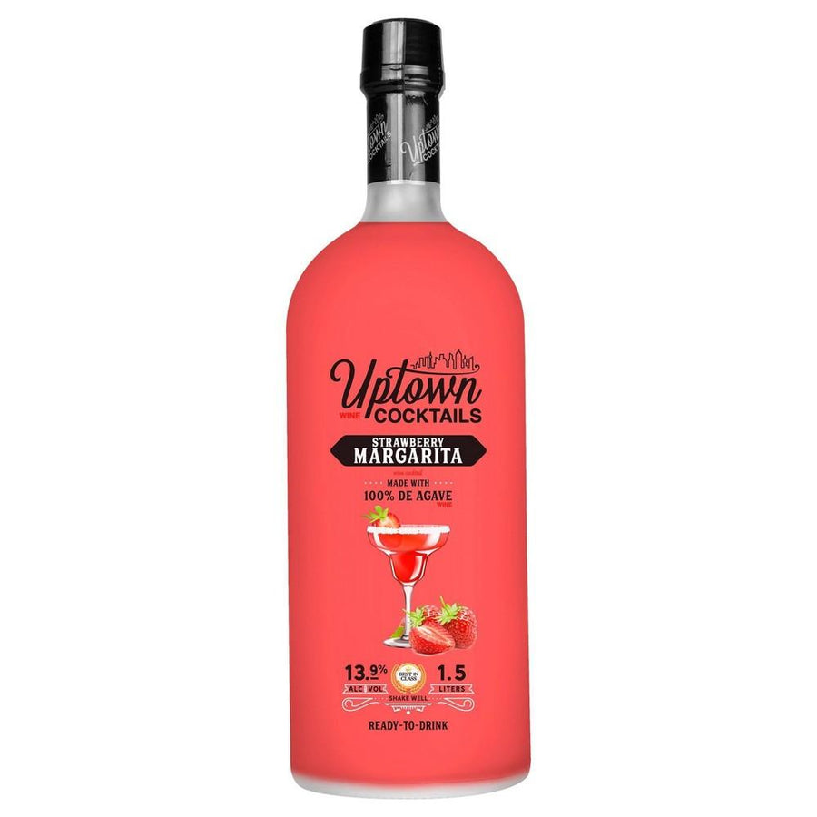 Uptown Wine Cocktails Strawberry Margarita Wine-Based Cocktail 1.5 L