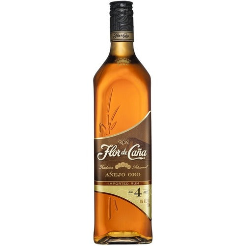 Flor de Cana 4 Year Old Oro Rum 750 ML