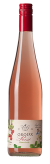 Groiss Rose Ried Hasenhaide 750 ML Austrian rose wine bottle with red cap and berry-themed label