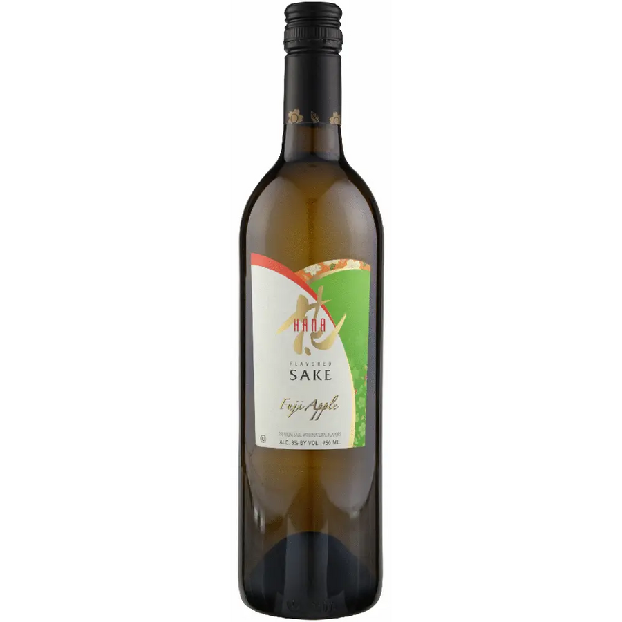 Hana Fuji Apple Flavored Sake 750 ML Japanese apple sake bottle