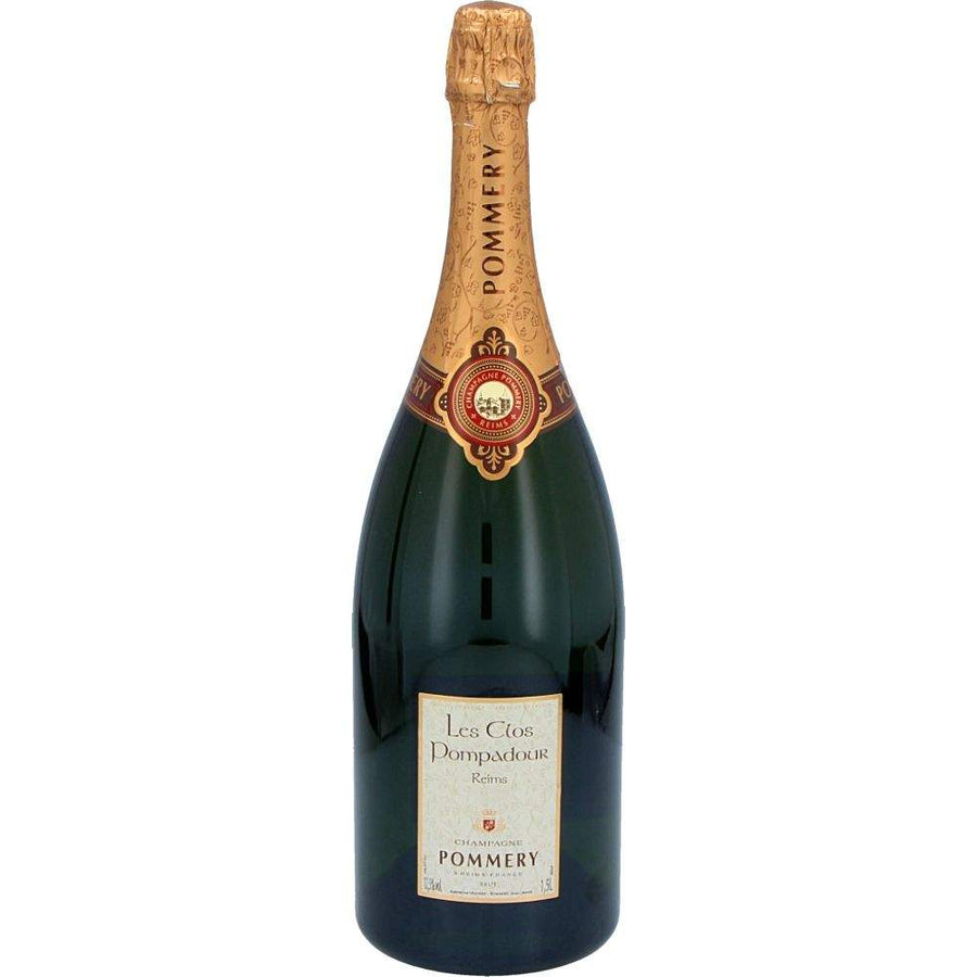 Pommery Champagne Brut Les Clos Pompadour 2003 magnum bottle with elegant label