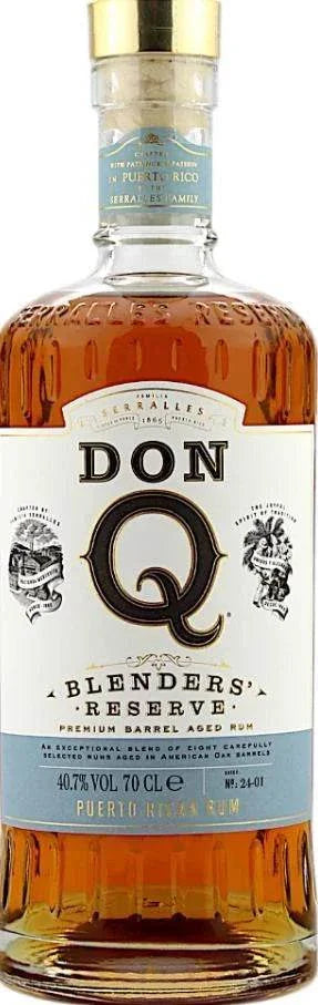 Don Q Blenders Reserve Rum 750 ML bottle with caramel vanilla toasted oak notes and smooth finish