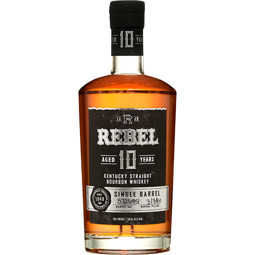 Rebel 10 Year Single Barrel Bourbon Whiskey 750 ML