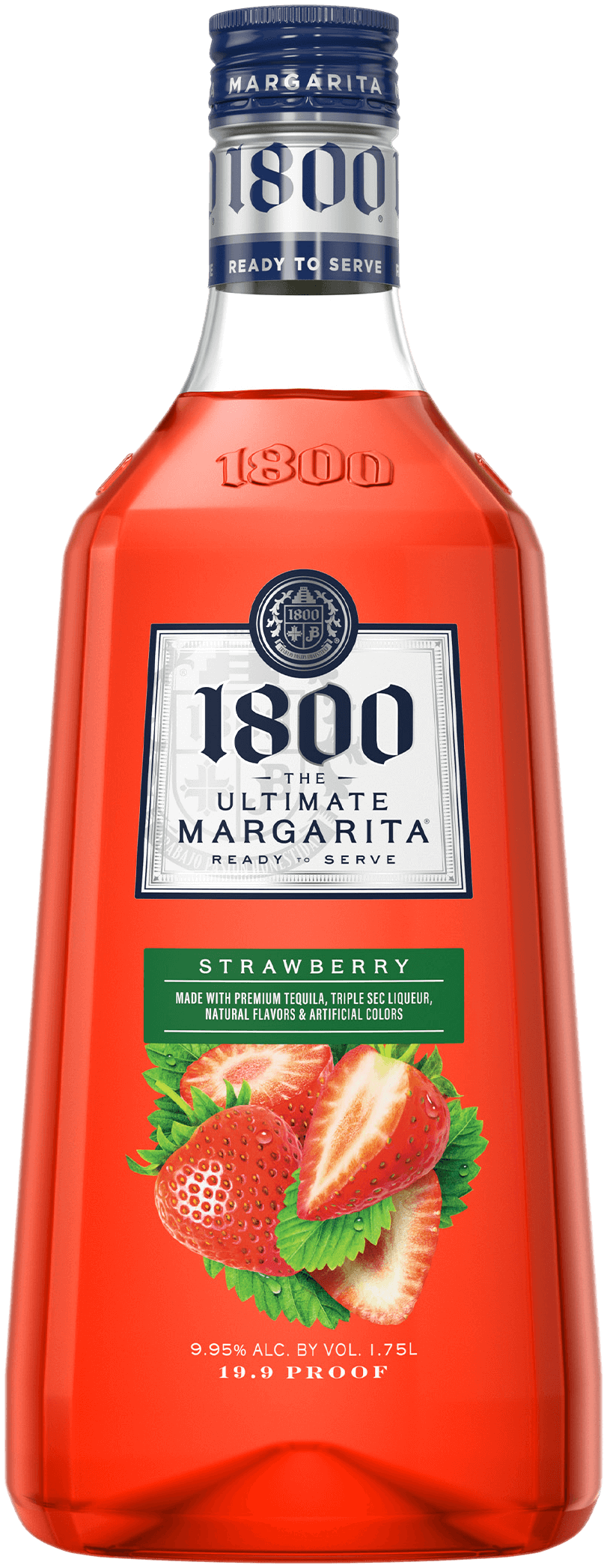 1800 Tequila The Ultimate Strawberry Margarita 1.75L bottle with strawberry flavor and premium tequila